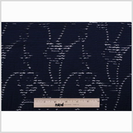 Navy Peekaboo Cotton Woven