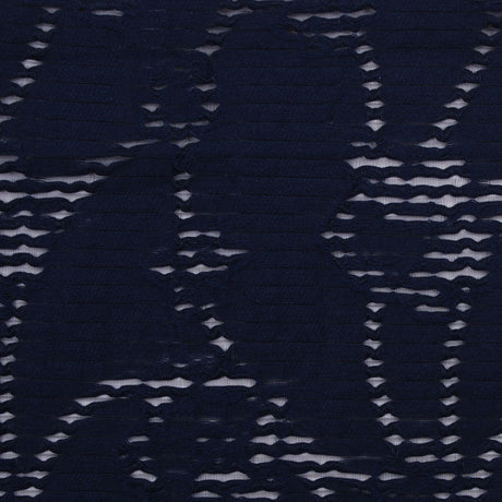 Navy Peekaboo Cotton Woven
