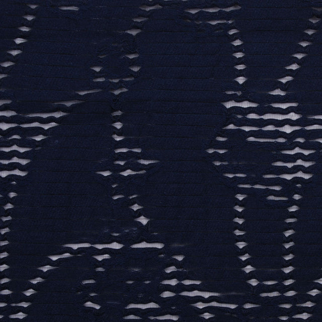 Navy Peekaboo Cotton Woven