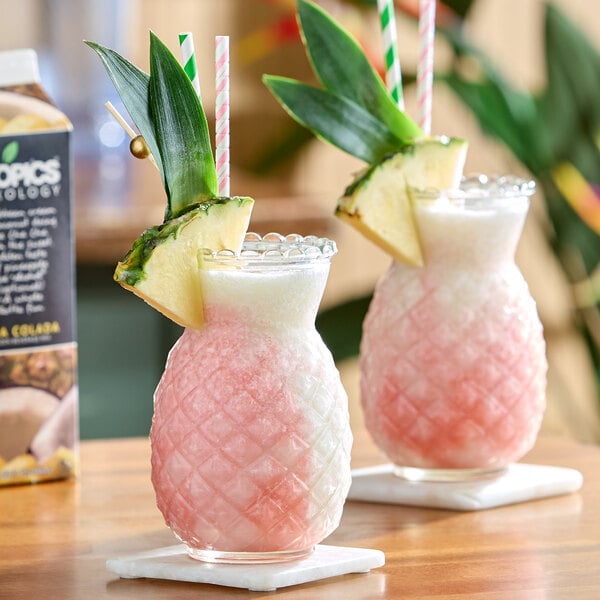 Tropics Mixology Pina Colada Frozen Beverage Mix 32 fl. oz. - 12/Case