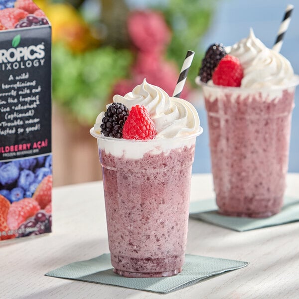 Tropics Mixology Wildberry Acai Frozen Beverage Mix 32 fl. oz. - 12/Case