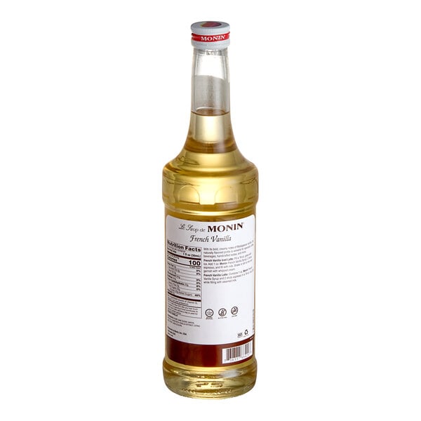 Monin Premium French Vanilla Flavoring Syrup 750 mL - 12/Case