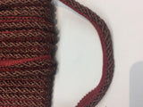 Purple Green With Red Trim Rope With Gimp Upholstery Trim Fabric - Purple Green With Red Trim, 3/4" Width (10 Yards)