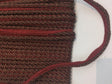 Purple Green With Red Trim Rope With Gimp Upholstery Trim Fabric - Purple Green With Red Trim, 3/4" Width (10 Yards)