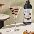 Monin Premium Dark Chocolate Flavoring Syrup 750 mL - 12/Case