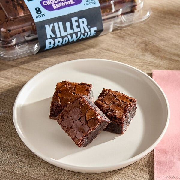 Killer Brownie 8-Count Chocolatier Brownie Bites 9 oz. - 12/Case