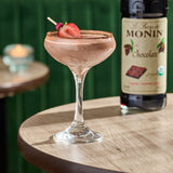 Monin Organic Chocolate Flavoring Syrup 750 mL - 6/Case