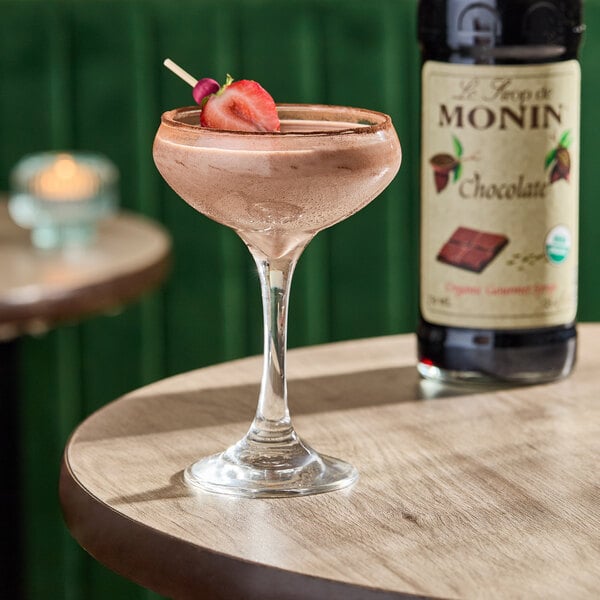 Monin Organic Chocolate Flavoring Syrup 750 mL - 6/Case