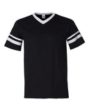 Augusta Sportswear V-Neck Jersey with Striped Sleeves