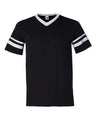 Augusta Sportswear V-Neck Jersey with Striped Sleeves