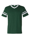 Augusta Sportswear V-Neck Jersey with Striped Sleeves