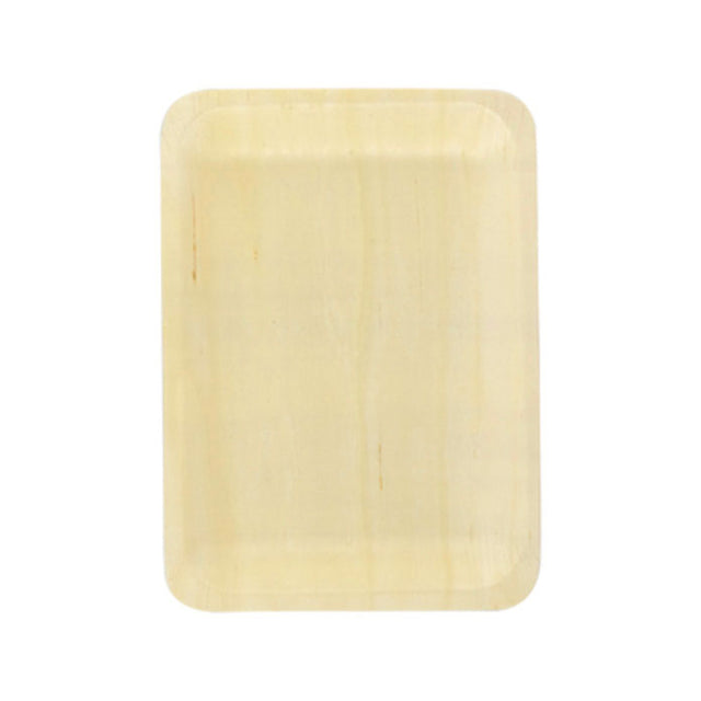 Packnwood Scandinavia Rectangular Wooden Tray, 10.4" x 8.4" x .8" H, Case of 200