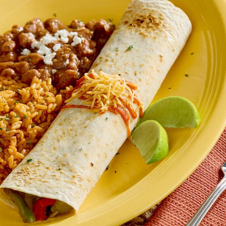 El Mejor Tortillas Restaurant-Style Flour Tortillas 10" - 192/Case