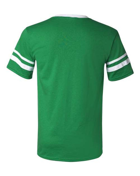 Augusta Sportswear V-Neck Jersey with Striped Sleeves