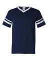 Augusta Sportswear V-Neck Jersey with Striped Sleeves