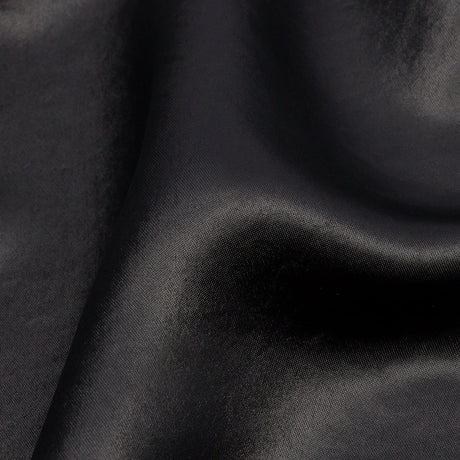 Black Acetate and Rayon Satin