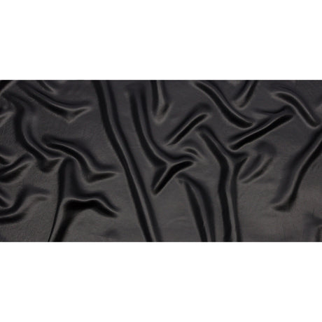 Black Acetate and Rayon Satin