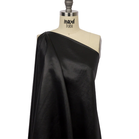 Black Acetate and Rayon Satin
