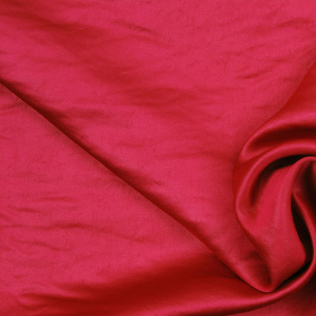 French Fuchsia Viscose and Acetate Textured Satin