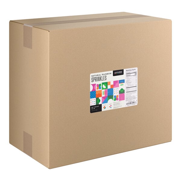 Adourne Expressions 50 lb. Natural Rainbow Sprinkles