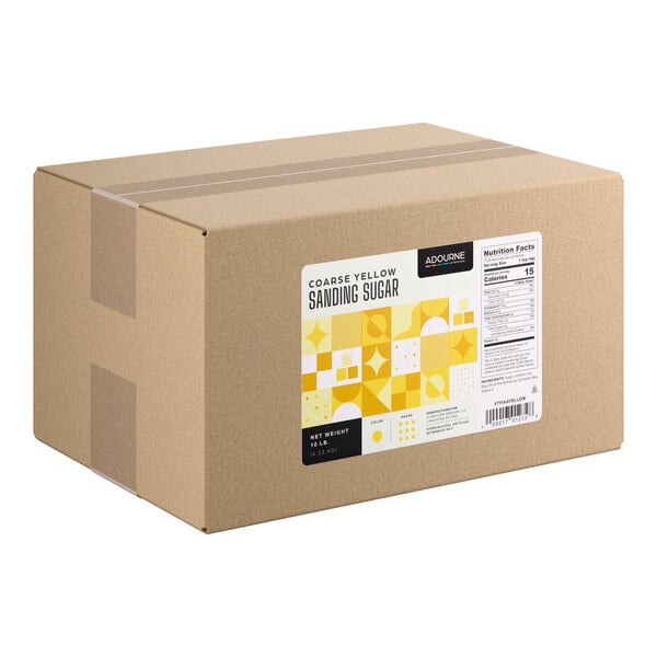 Adourne Expressions Coarse Yellow Sanding Sugar 10 lb.