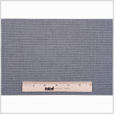 Italian Black Geometric Stretch Cotton Suiting