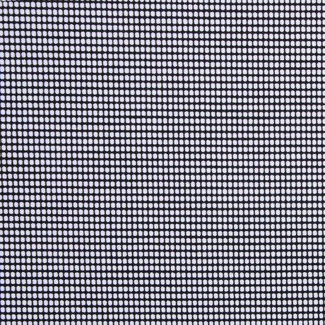 Italian Black Geometric Stretch Cotton Suiting