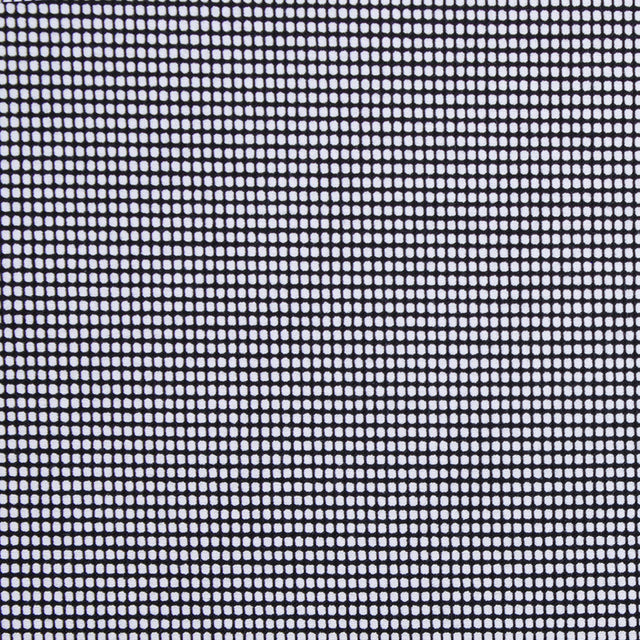Italian Black Geometric Stretch Cotton Suiting
