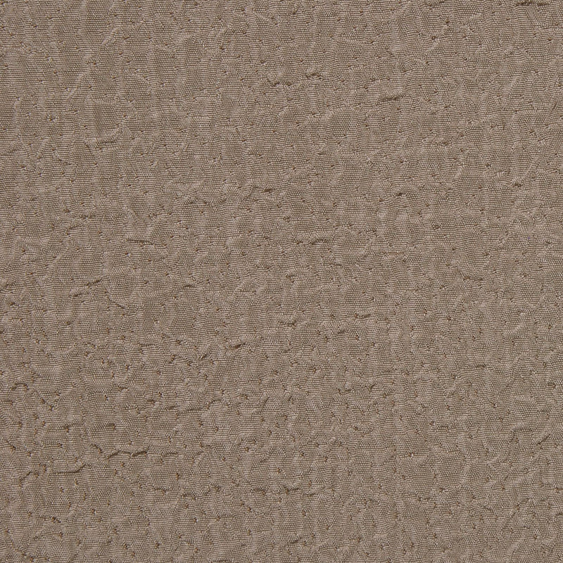 Taupe Crinkled Polyester-Rayon Woven