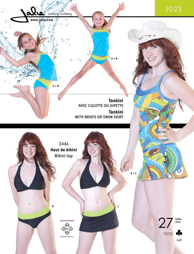 Jalie Tankini/Skirtini Sewing Pattern