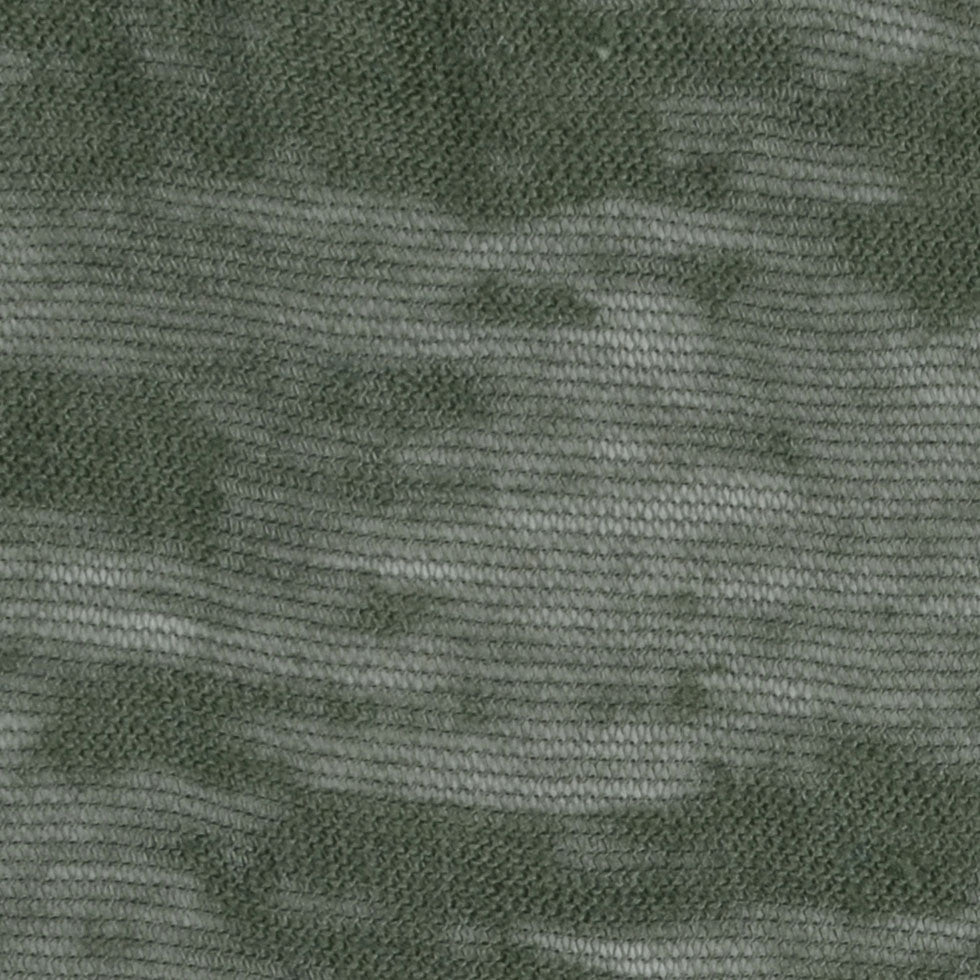 Dark Olive Cotton-Polyester Burnout Jersey