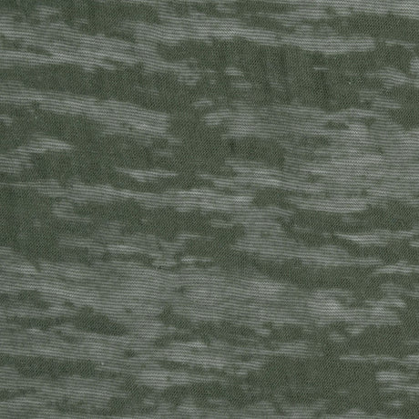 Dark Olive Cotton-Polyester Burnout Jersey