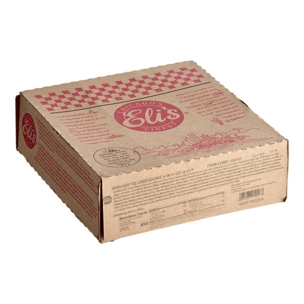 Eli's Cheesecake 14-Slice Pre-Cut Irish Coffee Cheesecake 61 oz. - 2/Case