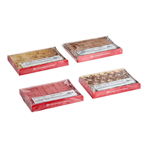 Eli's Cheesecake Pre-Cut Assorted Cheesecake Cuties 0.81 oz. - 216/Case