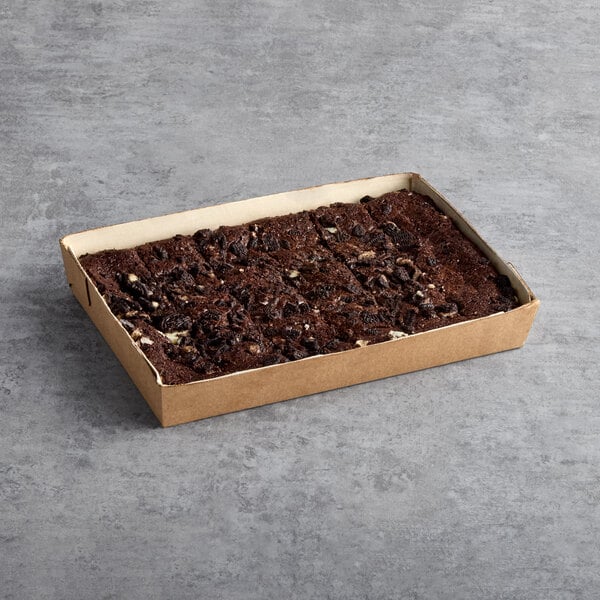 Sweet Street Desserts 3.39 oz. Pre-Cut Totally Oreo Brownie Bar 18-Count Tray - 4/Case