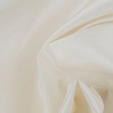 Ivory Polyester and Silk Lightweight Taffeta