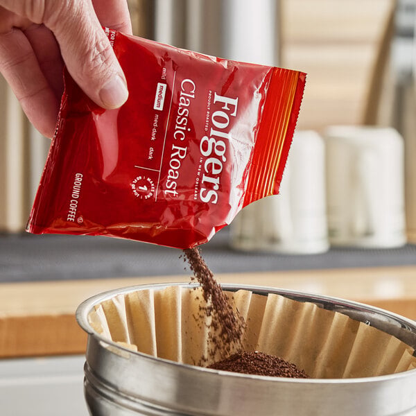 Folgers Classic Roast Coffee Packet 1.5 oz. - 42/Case