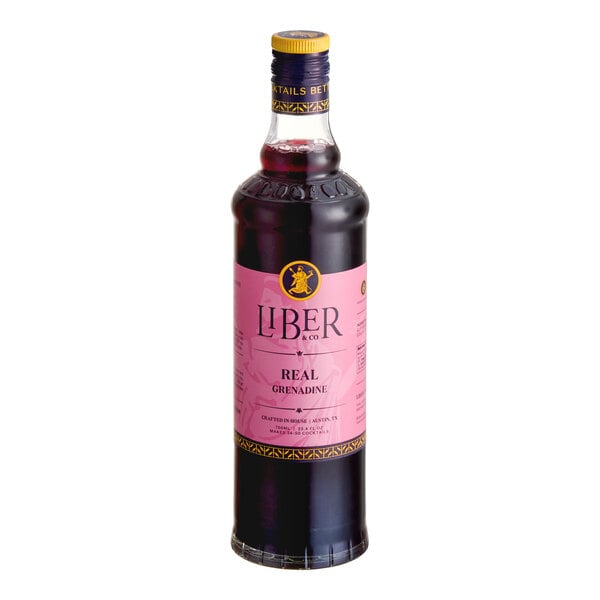 Liber & Co Real Grenadine Syrup 750 mL - 6/Case