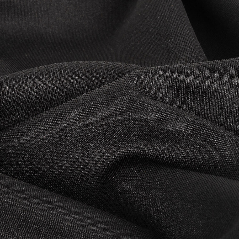 Black Stretch Polyester Tricot