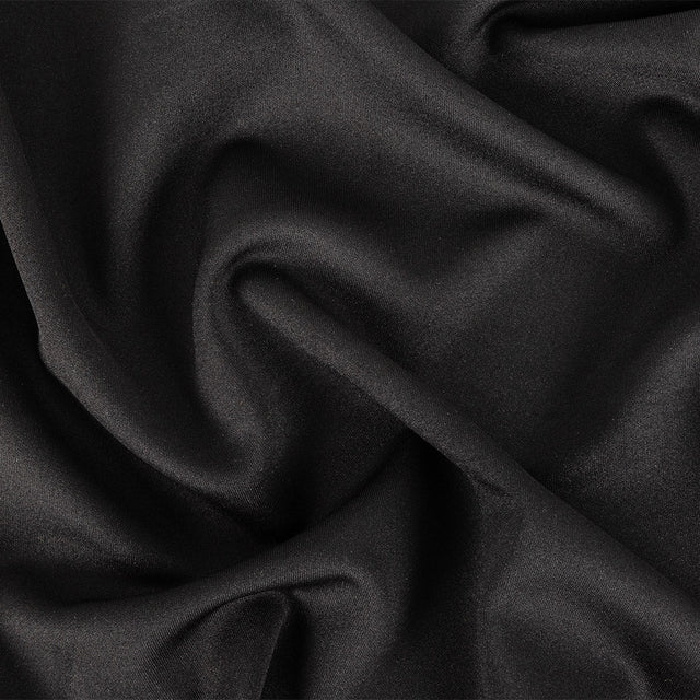 Black Stretch Polyester Tricot