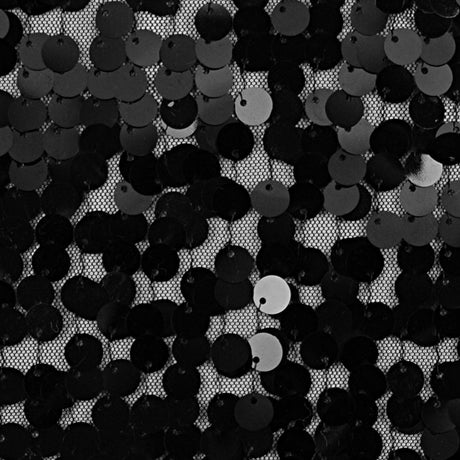 Black Solid Paillette Sequins