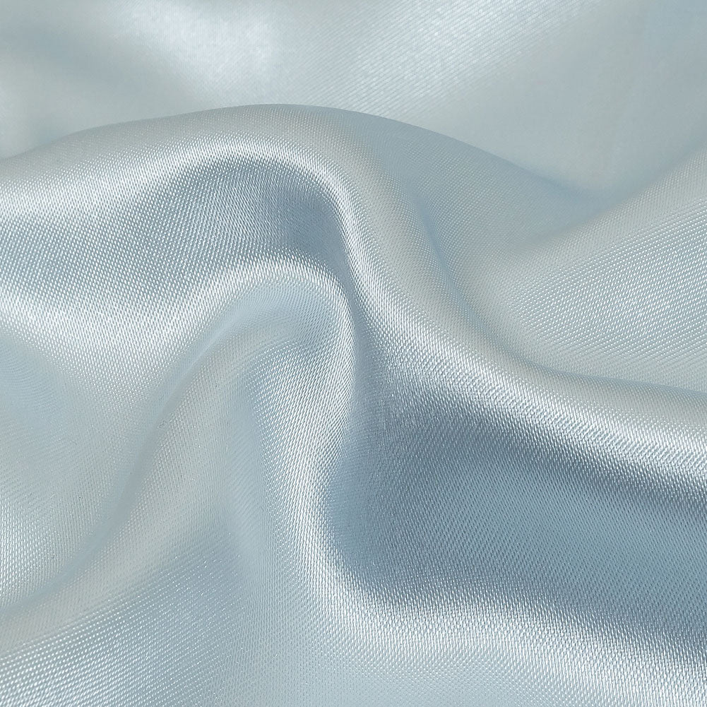 Light Blue Polyester Satin