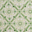 Yellow-Green Floral Burnout Polyester Jersey