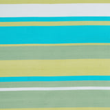 Green and Aqua Striped Shantung/Dupioni