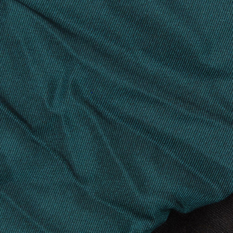 Teal and Black Double-Faced Polyester Woven