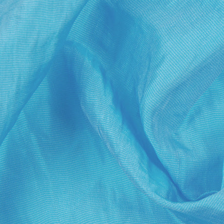 Robin's Egg Blue Crinkled Silk Blend