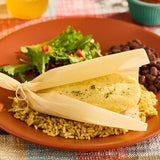 Tucson Foods Individually Wrapped Green Chile and Cheese Tamale 5 oz. - 8/Case