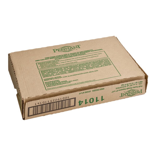 Pennant French 5" x 5" Puff Pastry Dough Sheet 2 oz. - 120/Case