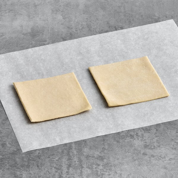 Pennant French 5" x 5" Puff Pastry Dough Sheet 2 oz. - 120/Case