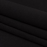 Black Polyester Knit Fleece